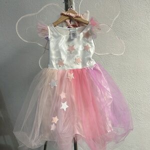 Pottery barn kids unicorn & butterfly light up Halloween costumes, girl 4-6 year